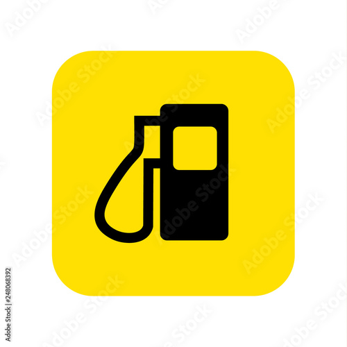 Gas station icon vector