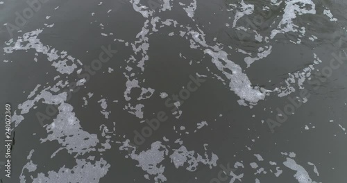 Wallpaper Mural Aerial over small stream water pooling and swirling slow motion Torontodigital.ca