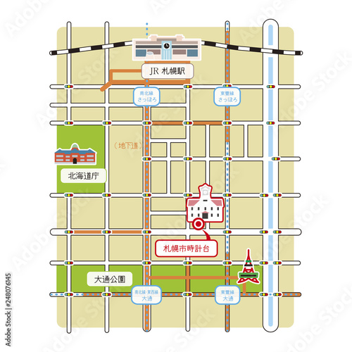 札幌駅周辺地図