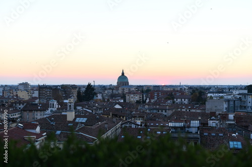 panorama of Udine at sunset