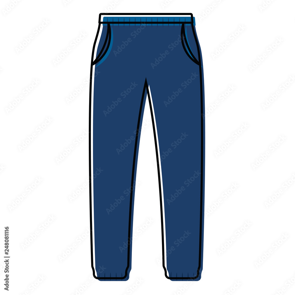 Isolated winter pants
