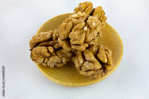 Walnuts Isolated on White Background