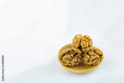 Walnuts Isolated on White Background