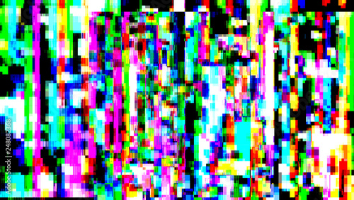 Abstract glitch pixel background.