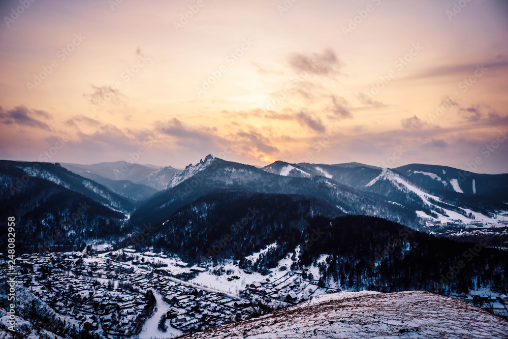 Torgashinsky ridge, mountains