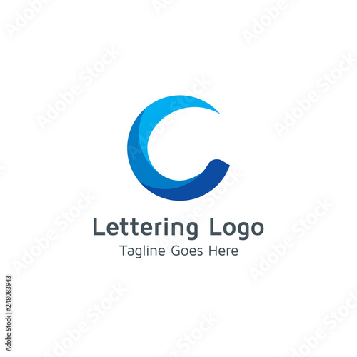 Lettering C Vector
