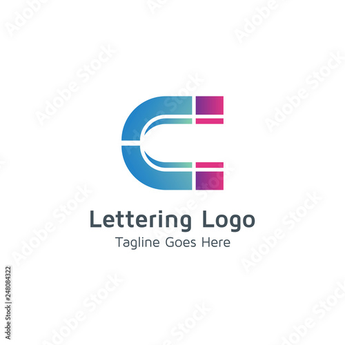 Lettering C Vector