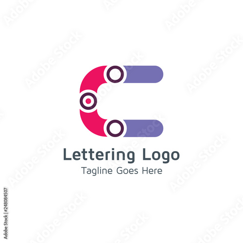 Lettering C Vector