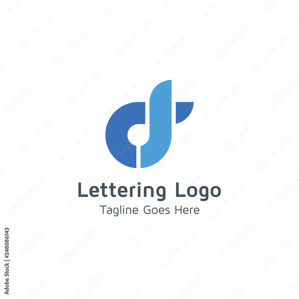 Lettering D Vector