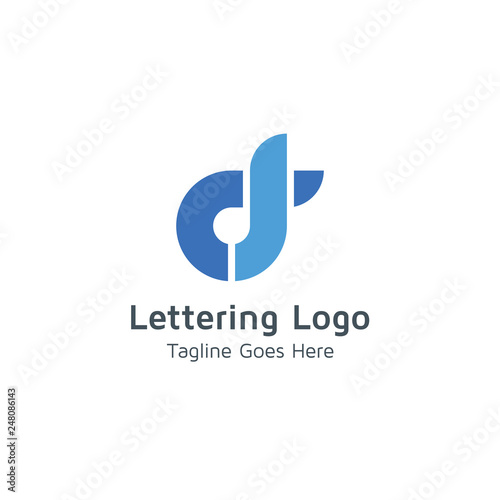 Lettering D Vector