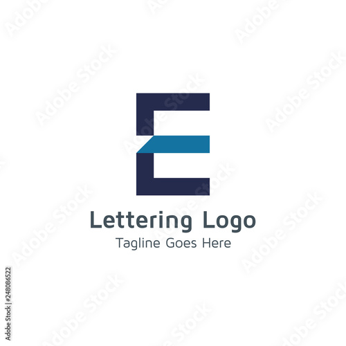 Lettering E Vector