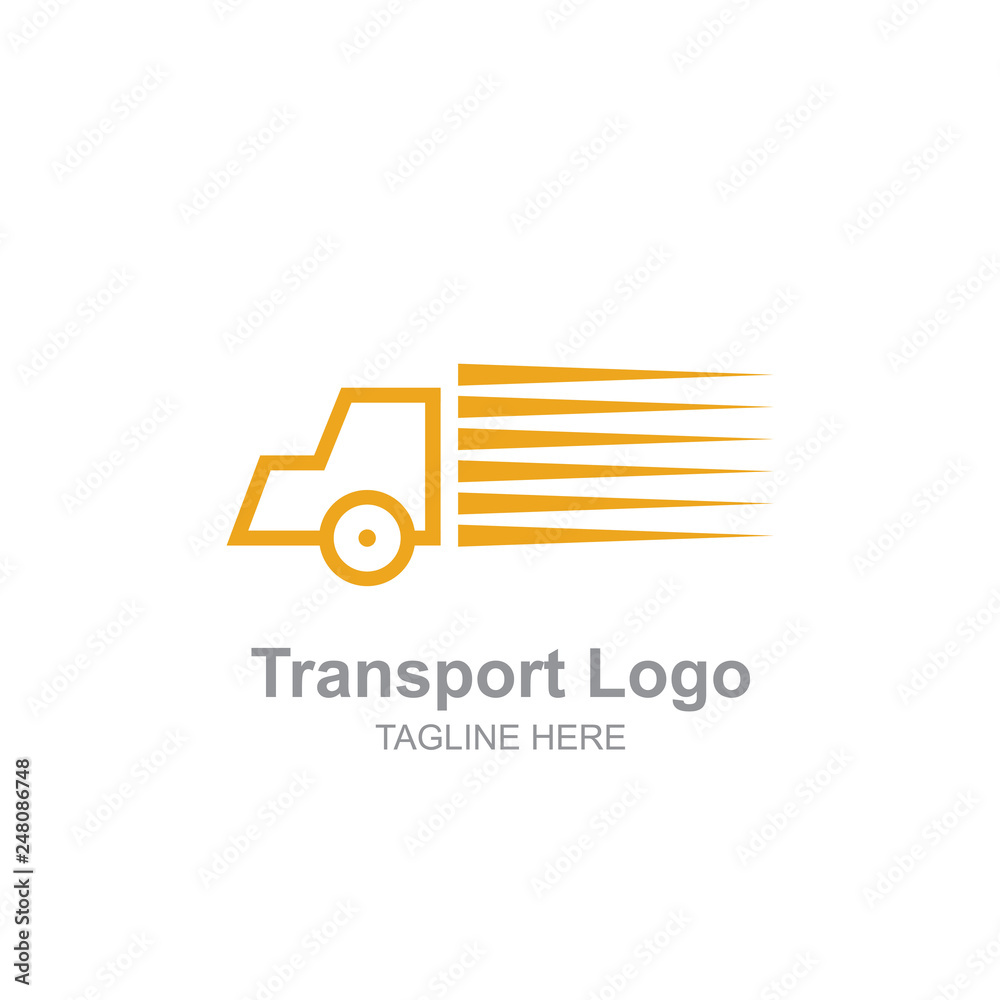 Simple Transportation truck logo Simple Transportation truck logo