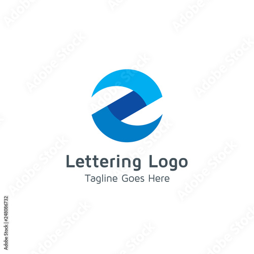 Lettering E Vector