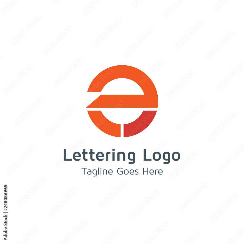 Lettering E Vector Lettering E Vector