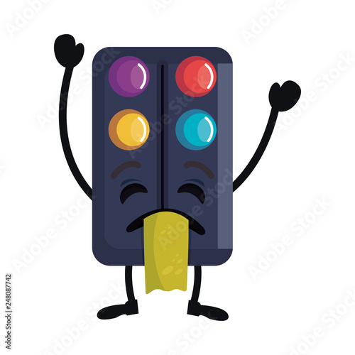 cute paint pallette kawaii character