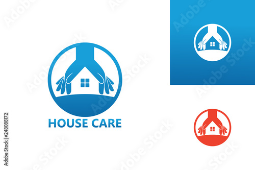House Care Logo Template Design Vector, Emblem, Design Concept, Creative Symbol, Icon