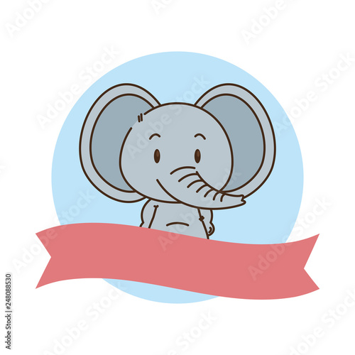 cute little elephant character