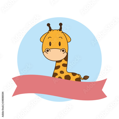 cute little giraffe character
