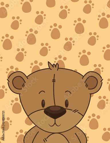 cute little bear character