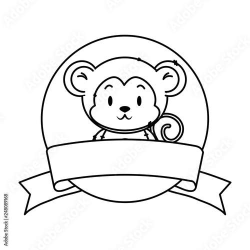 cute little monkey character