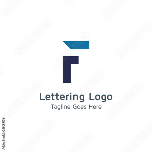 Lettering F Vector