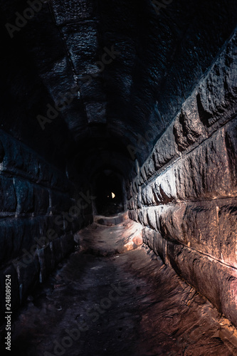 Underground stone tunnel