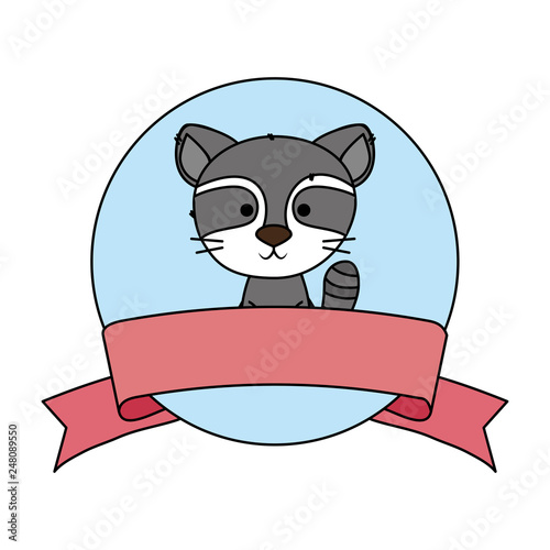 cute little raccoon character