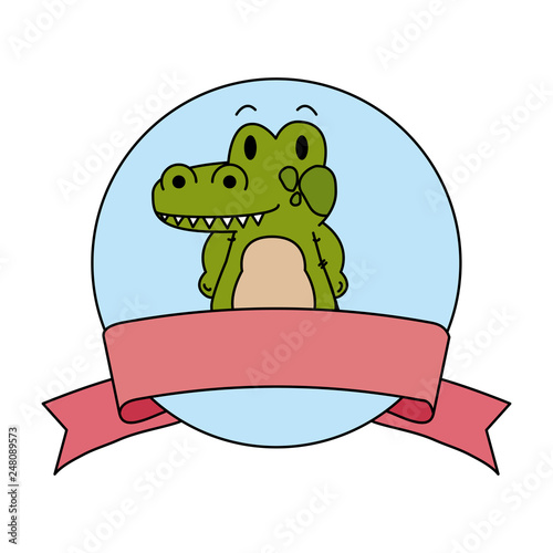cute little crocodrile character