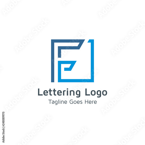 Lettering F Vector