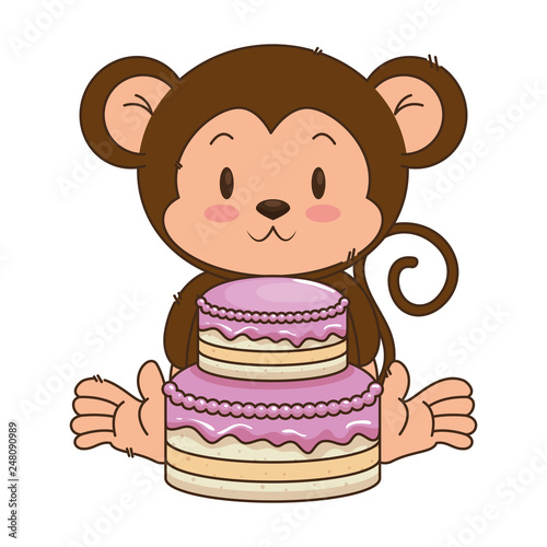 cute little monkey character