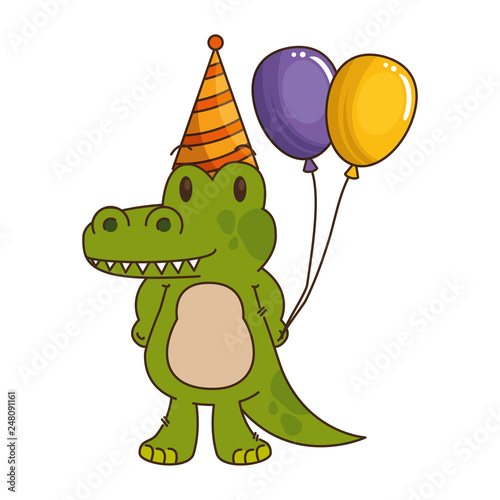cute little crocodrile character