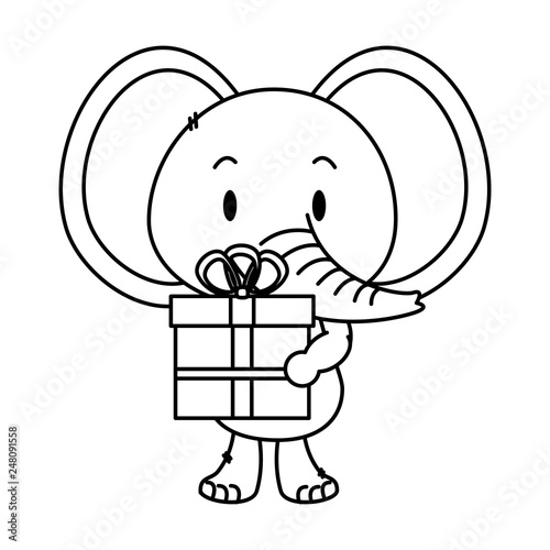 cute little elephant character