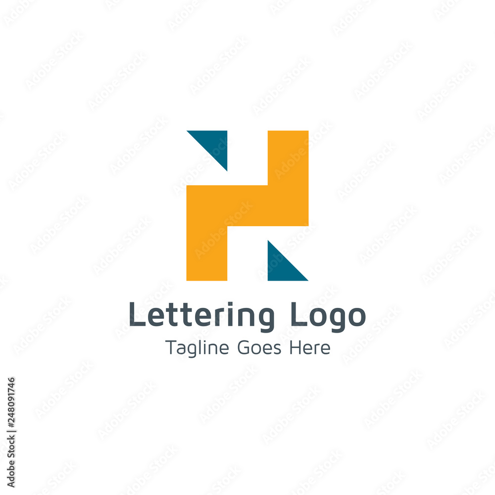 Lettering H Vector Lettering H Vector