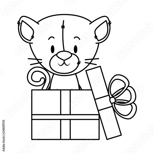 cute little cat character