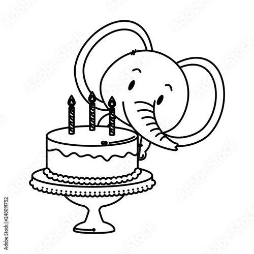 cute little elephant character