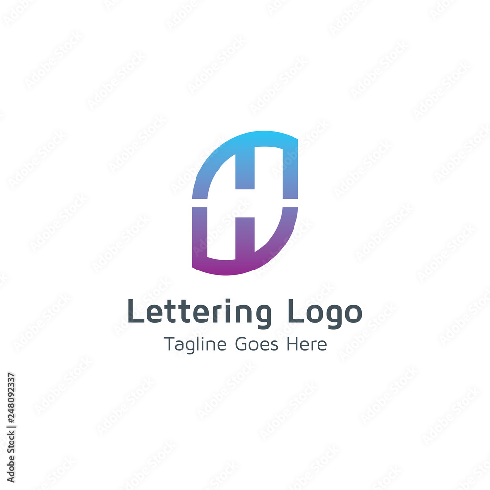 Lettering H Vector Lettering H Vector