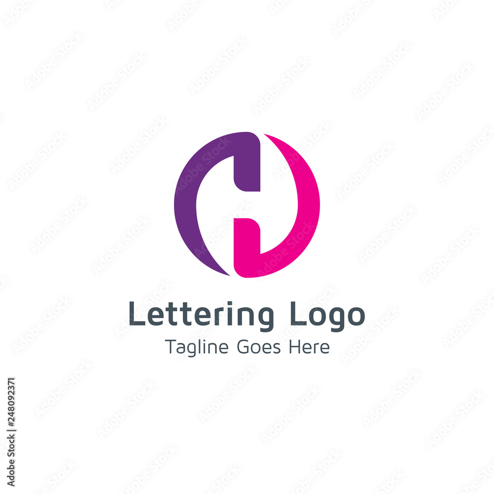 Lettering H Vector Lettering H Vector