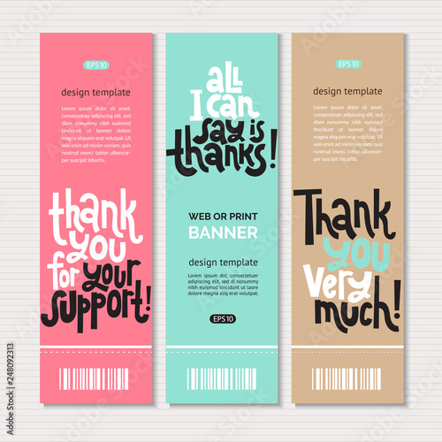 Thank you quotes and stickers
