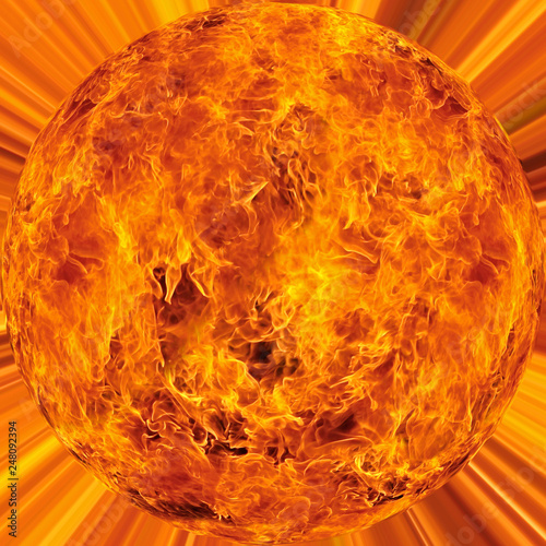 ball fire flame background