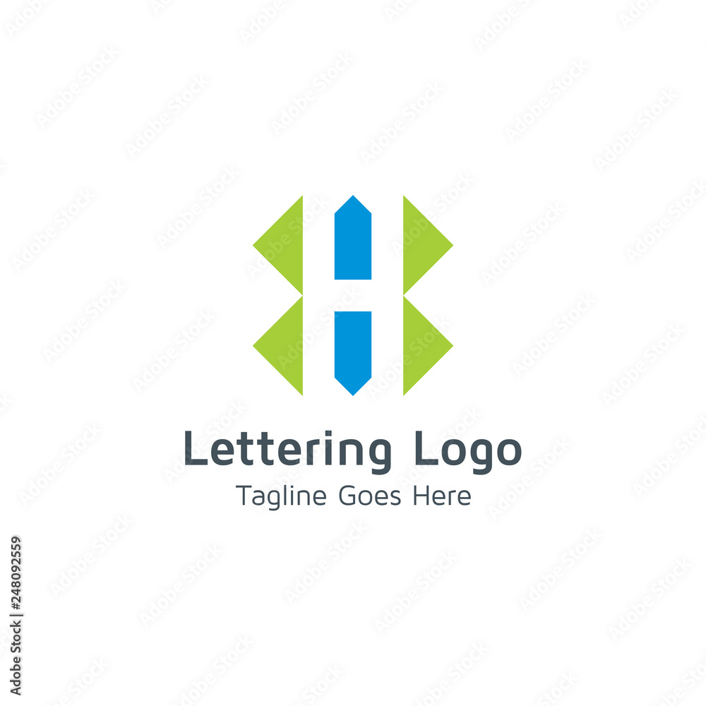 Lettering H Vector Lettering H Vector
