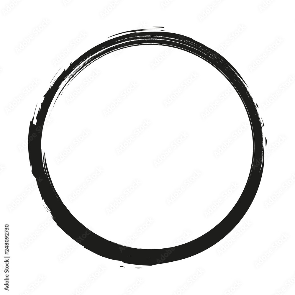 vector brush strokes circles of paint on white background. Ink hand drawn paint brush circle. Logo, label design element vector illustration. Black abstract circle. Frame. vector brush strokes circles of paint on white background. Ink hand drawn paint brush circle. Logo, label design element vector illustration. Black abstract circle. Frame.