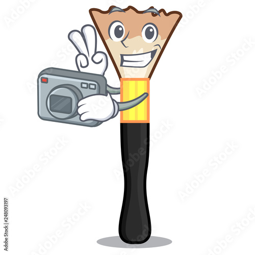 Photographer blusher isolated with in the cartoons
