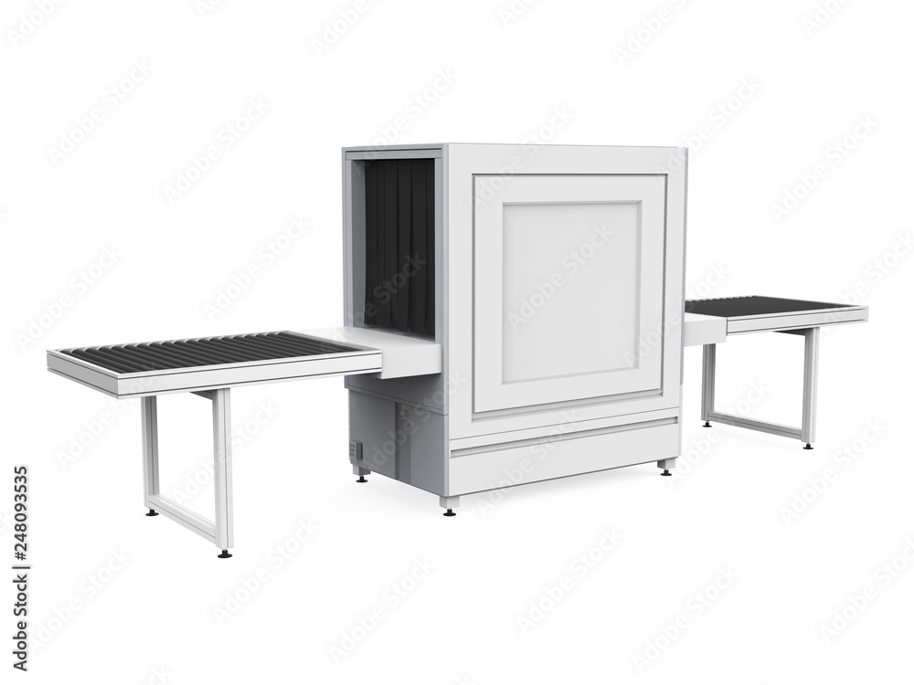 Airport Baggage X-Ray Security Machine Isolated Airport Baggage X-Ray Security Machine Isolated