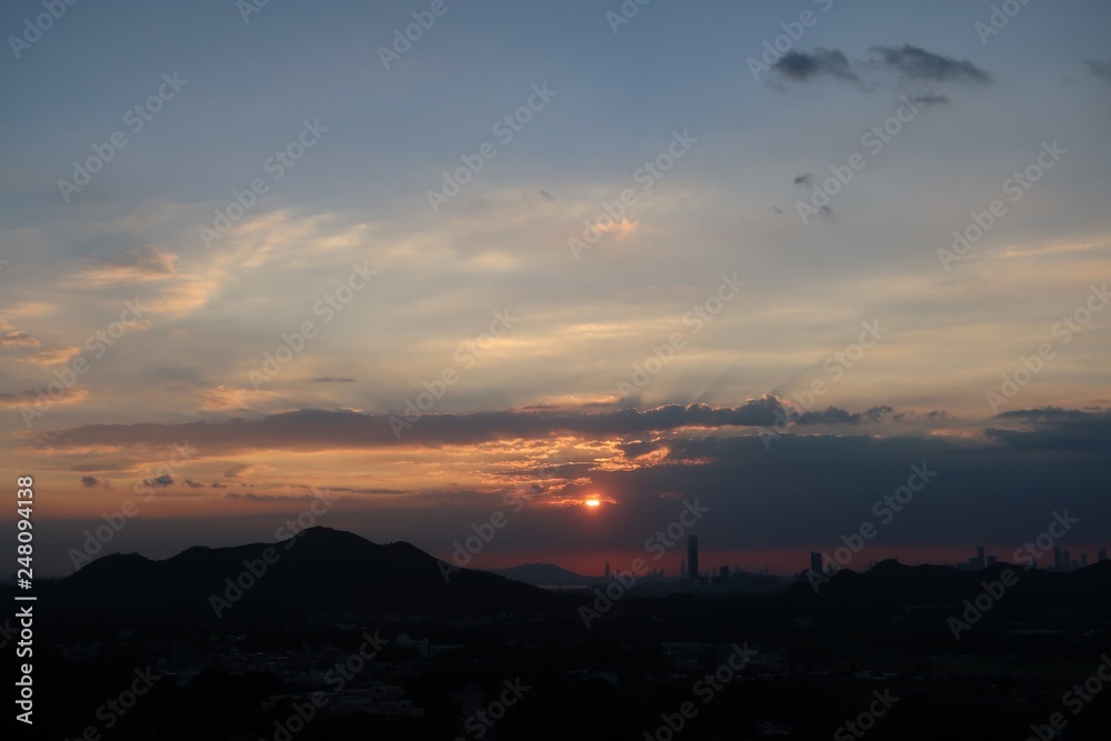 Hong Kong Sunset 