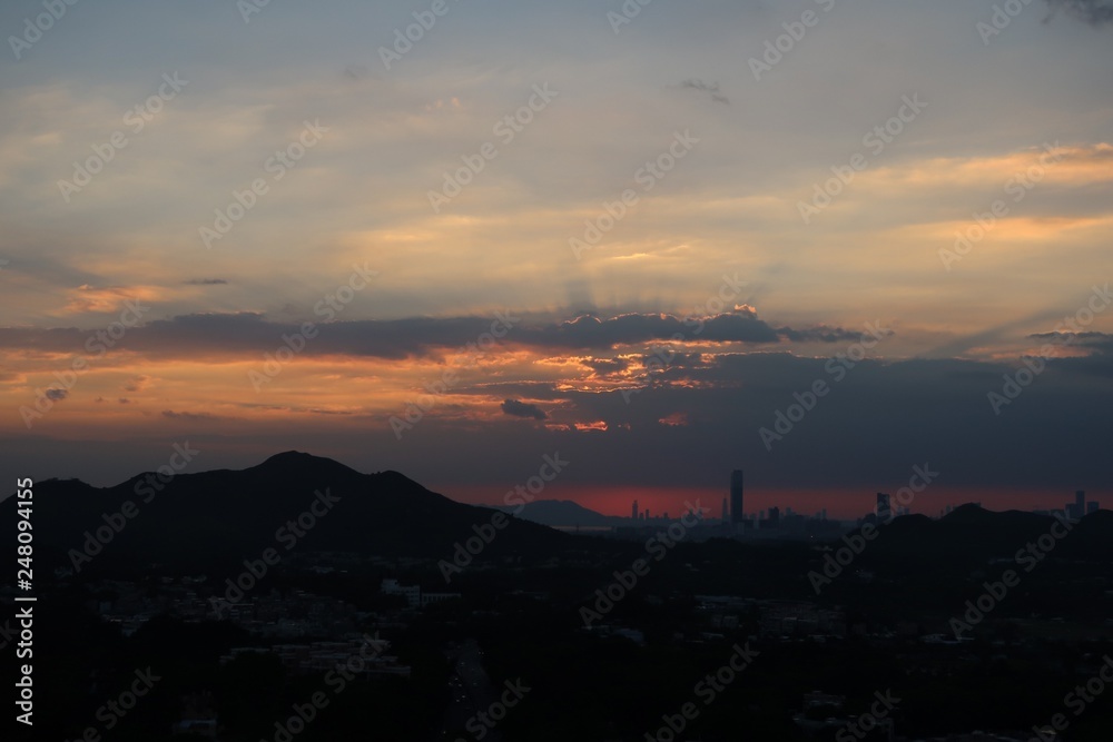 Hong Kong Sunset 
