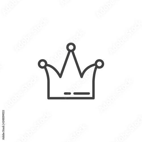 Joker hat line icon. linear style sign for mobile concept and web design. Buffoon hat outline vector icon. Brazilian carnival accessory symbol, logo illustration. Pixel perfect vector graphics