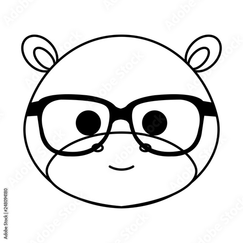 cute little hippo character