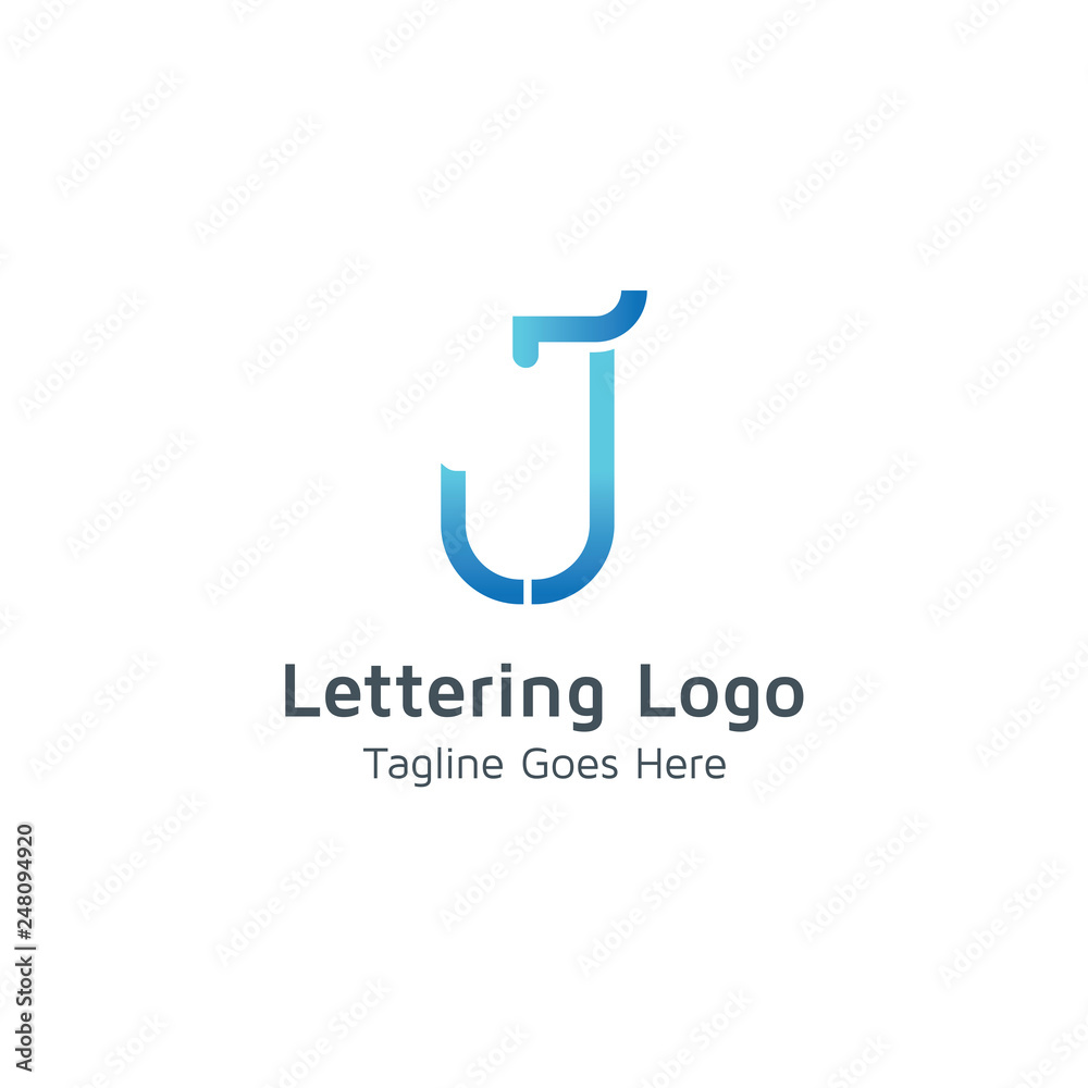 Lettering J Vector Lettering J Vector