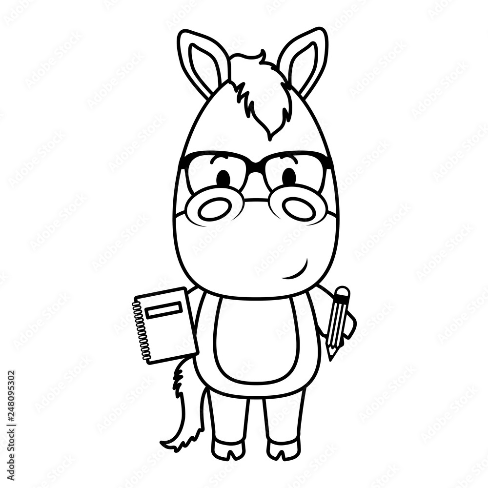 cute little horse character cute little horse character