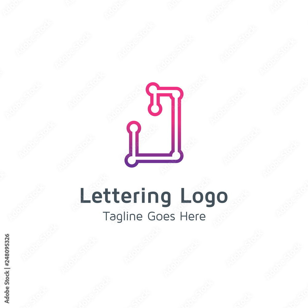Lettering J Vector Lettering J Vector